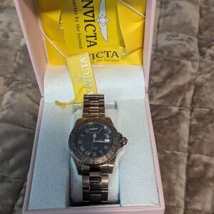 Invicta Stainless Steel Watch with Dark Face